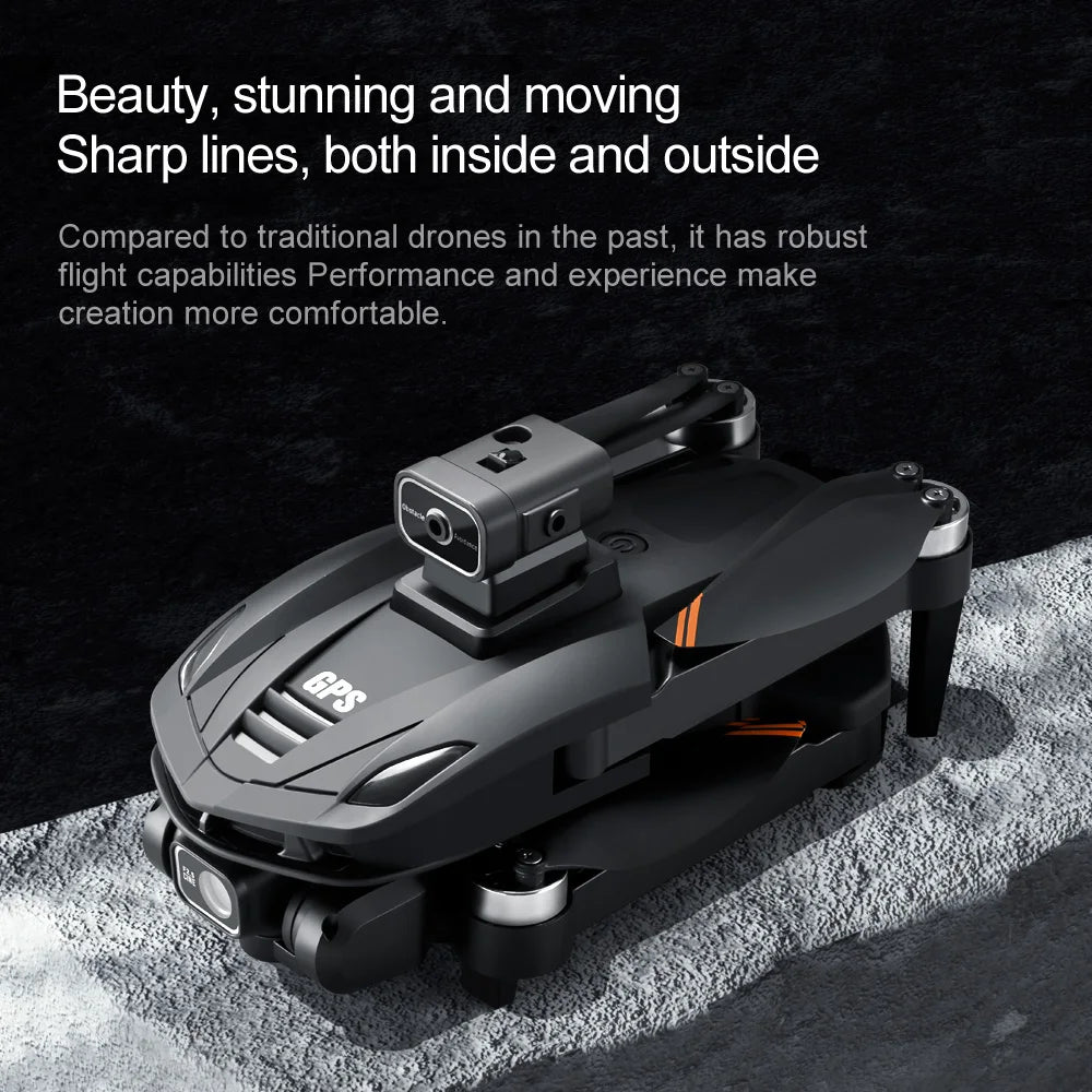 V168 Profesional 8K Drones with Camera 5G Wifi Brushless Motor RC Quadcopter Obstacle Avoidance GPS Positioning FPV Dron Toys