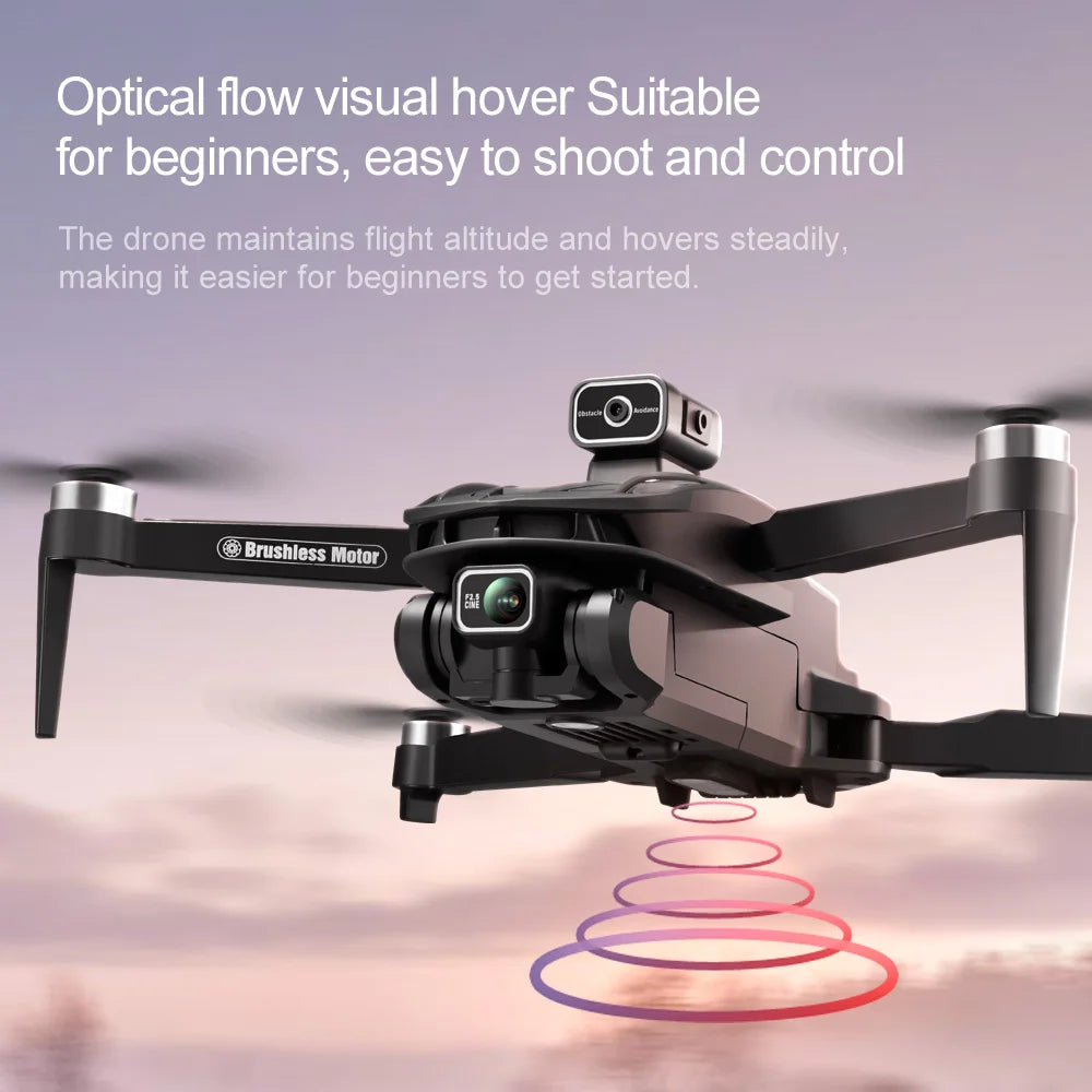V168 Profesional 8K Drones with Camera 5G Wifi Brushless Motor RC Quadcopter Obstacle Avoidance GPS Positioning FPV Dron Toys
