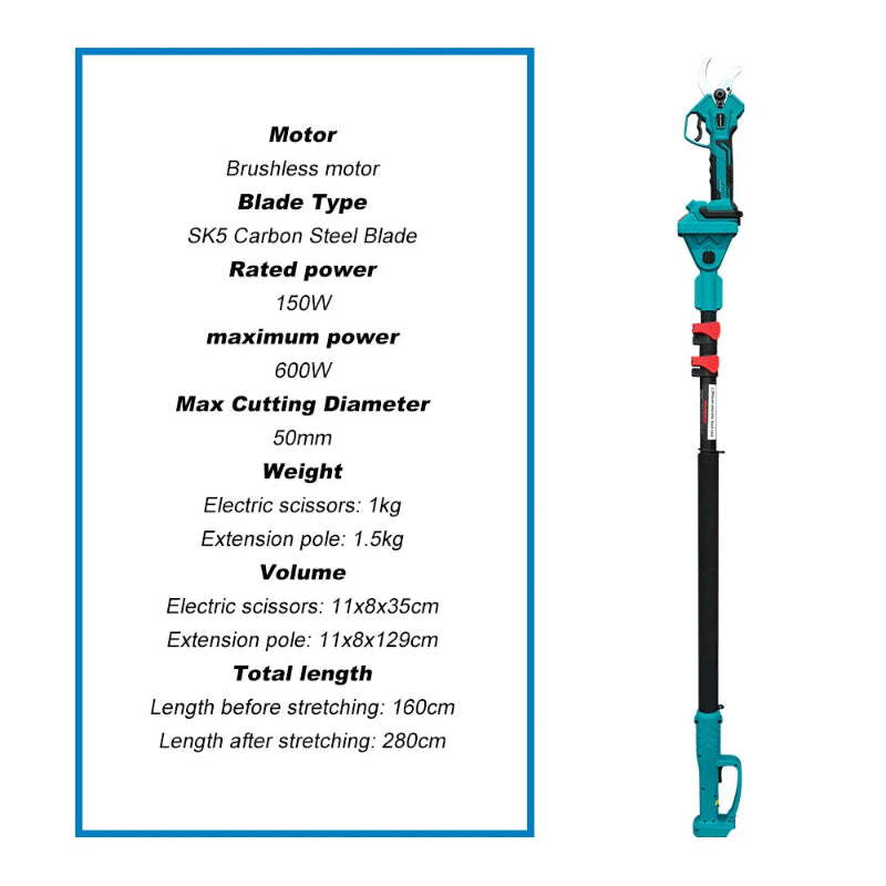 EcoBlade Pro – Sécateur Électrique Puissant Sans Fil 50 mm