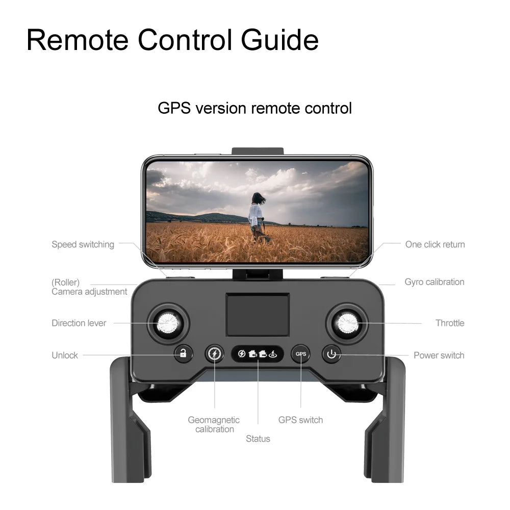 V168 Profesional 8K Drones with Camera 5G Wifi Brushless Motor RC Quadcopter Obstacle Avoidance GPS Positioning FPV Dron Toys