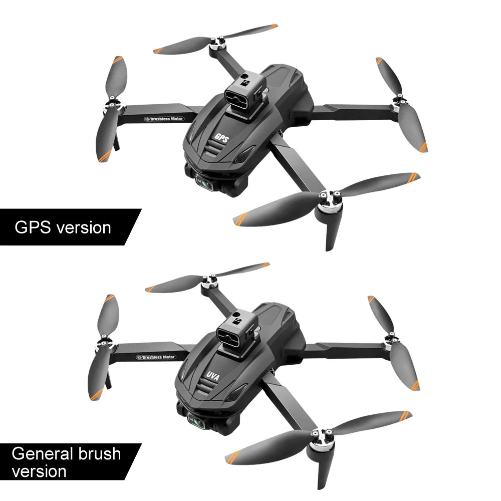 V168 Profesional 8K Drones with Camera 5G Wifi Brushless Motor RC Quadcopter Obstacle Avoidance GPS Positioning FPV Dron Toys