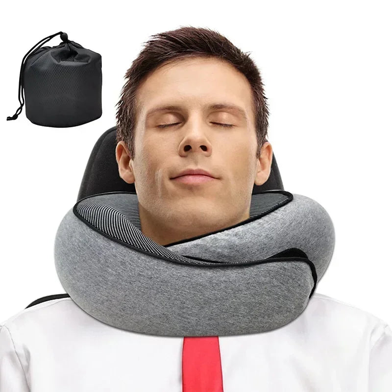 💤 Travel in Comfort: Why the Snail Style Memory Foam Neck Pillow is a Must-Have for Every Trip
