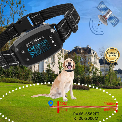Wireless GPS Dog Fence Collar – Safe Freedom for Your Pet